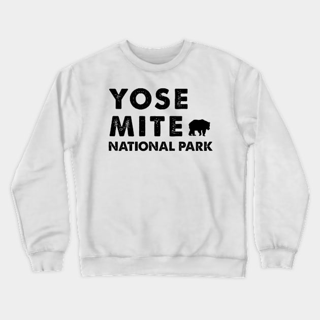 Yosemite National Park Retro Crewneck Sweatshirt by roamfree